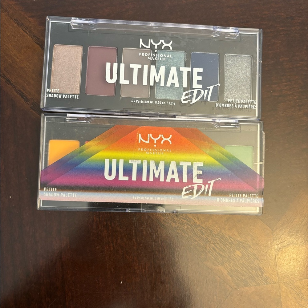 NYX ultimate edit eyeshadow palettes set of 2